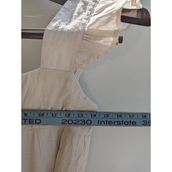 As U Wish Flutter Sleeve Pastel Colorblock Smocked Full Skirted Mini Dress M - Picture 3 of 7